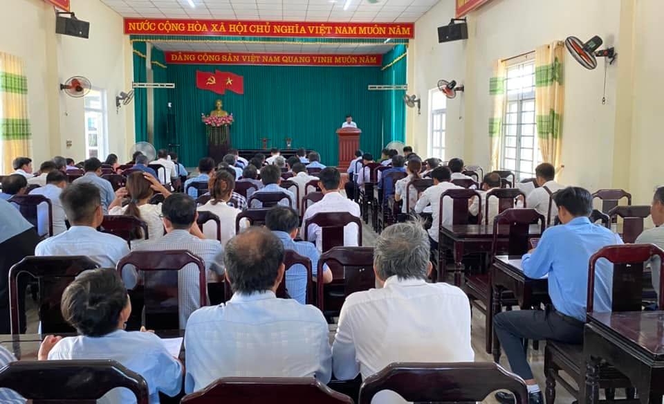 XÃ TRIỆU CƠ TRIỂN KHAI LẤY Ý KIẾN NHÂN DÂN VỀ PHƯƠNG ÁN SẮP XẾP, TỔ CHỨC LẠI VÀ ĐỔI TÊN THÔN