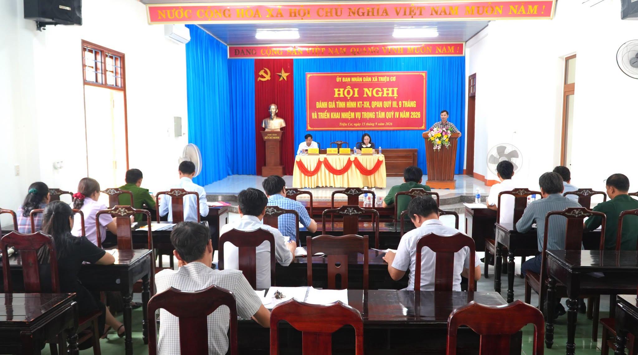 HỘI NGHỊ ĐÁNH GIÁ TÌNH HÌNH KINH TẾ - XÃ HỘI QUÝ III VÀ 9 THÁNG, TRIỂN KHAI NHIỆM VỤ QUÝ IV NĂM...